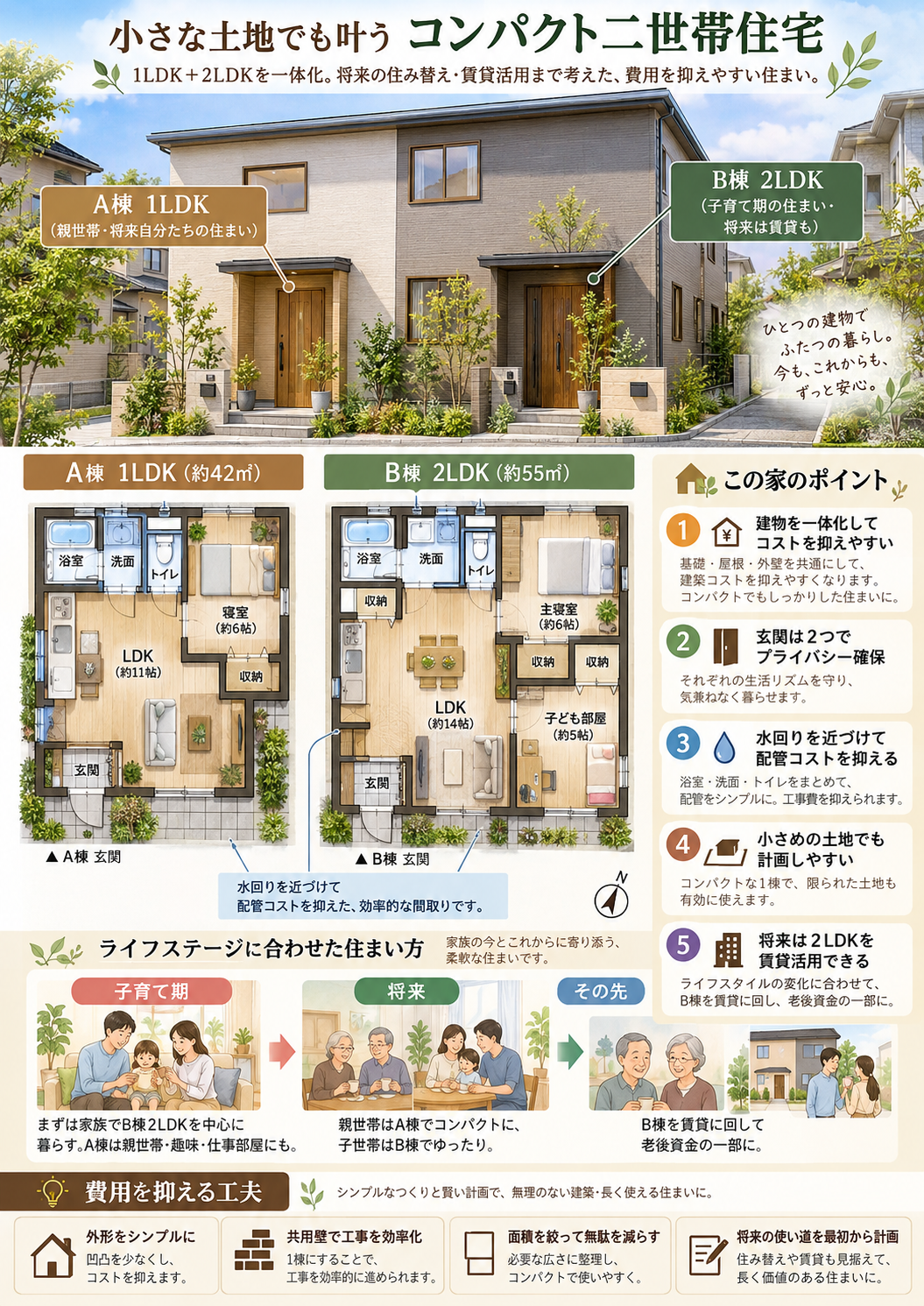 【新しい家の建て方】家がローン返済を手伝ってくれる時代へ！1LDK＋2LDKの住宅投資という考え方